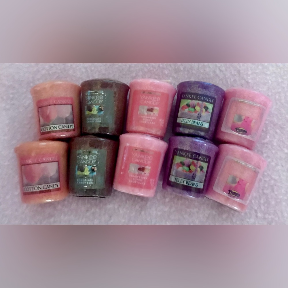 Yankee Candle Assorted mixed Votive lot easter themed spring discontinued